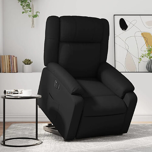 vidaXL Fauteuil inclinable électrique noir similicuir