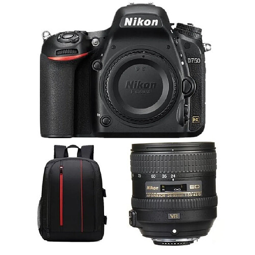 NIKON D750 KIT AF-S 24-85MM F3.5-4.5G ED VR + Backpack Black