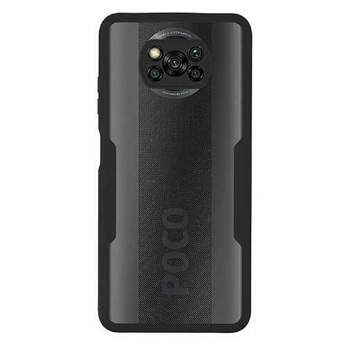 Coque en TPU + acrylique noir pour votre Xiaomi Poco X3 NFC/Poco X3 Pro/Poco X3