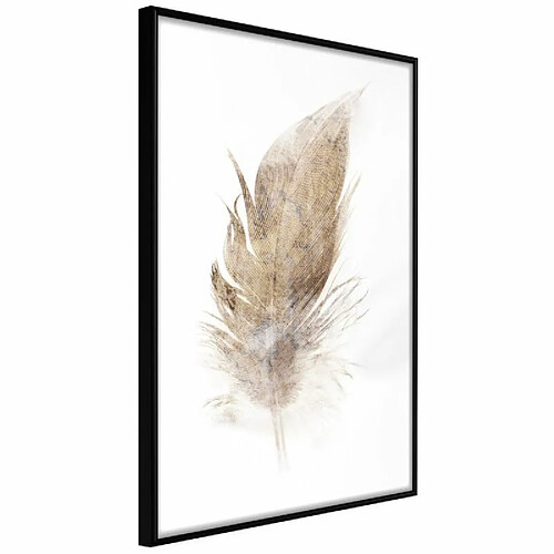 Paris Prix Affiche Murale Encadrée Lost Feather Beige 40 x 60 cm Noir