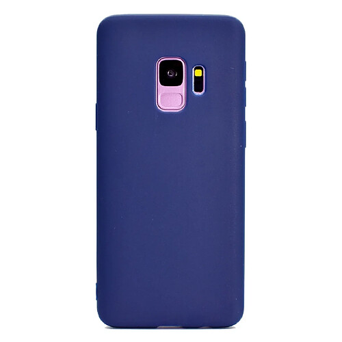 Wewoo Coque Fine Pour Galaxy S9 Candy Color TPU Case Bleu