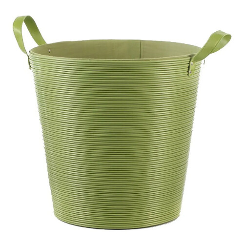 Panier à Linge Plastique Vert 40cm