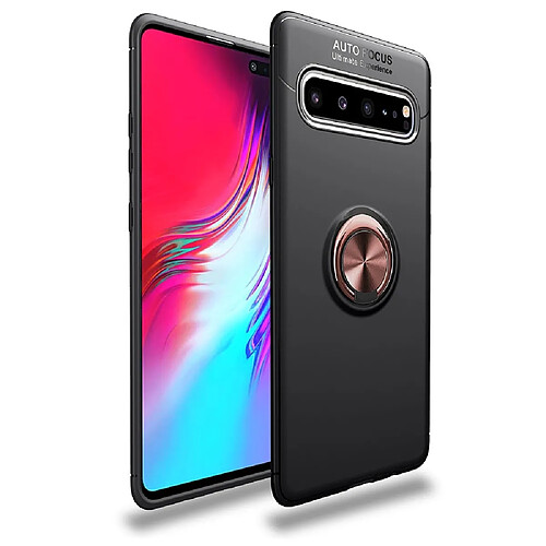 Wewoo Coque Souple TPU antichoc pour Galaxy S10 5G avec support invisible or noir