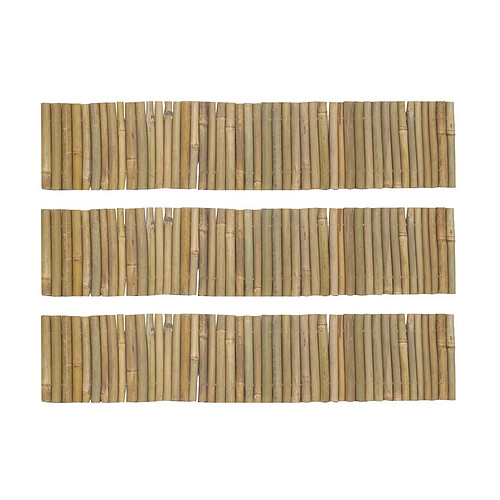 Aubry Gaspard Bordure en bambou naturel Lot de 3.