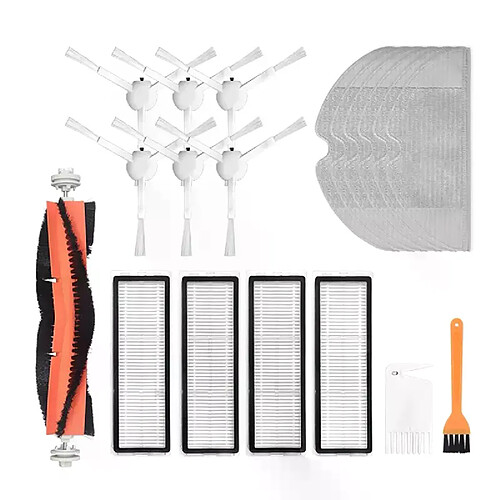 Kit de remplacement pour aspirateur Robot Xiaomi Mijia 1C, 19 pièces, filtre Hepa, brosse principale, pièces détachées pour aspirateur Robot