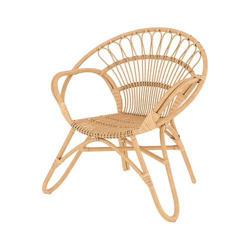 Rendez Vous Deco Fauteuil Ronnie en rotin naturel