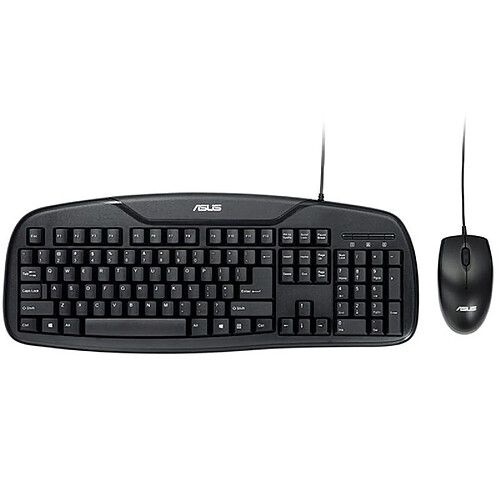 Wewoo Clavier anti-éclaboussures empêchant les éclaboussures + de souris optique ergonomique 1000DPI ASUS KM-95 PRO USBlongueur du câble 1,5 mlongueur câble de la 1,5 m