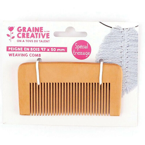 Graines Creatives Peigne pour tressage - 97 x 50 mm