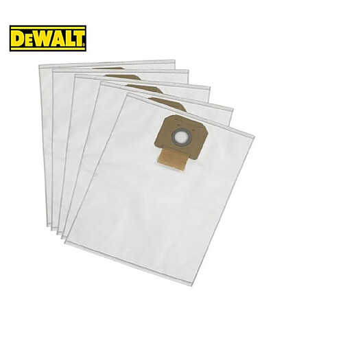 Dewalt - Lot de 5 sacs d'aspirateur en tissu pour DWV900L / DWV901L / DWV902M