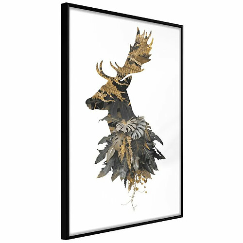 Paris Prix Affiche Murale Encadrée King of the Forest 20 x 30 cm Noir