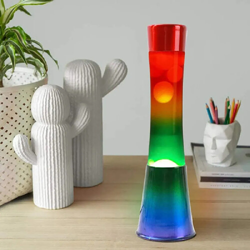 Magneticland Lampe à Lave en verre RAINBOW