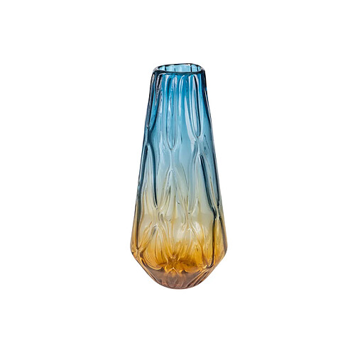 Vase Romimex Bleu Ambre verre 20 x 45 x 20 cm