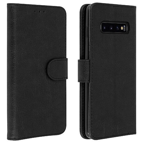 Avizar Housse Samsung Galaxy S10 Étui Portefeuille Support Stand noir