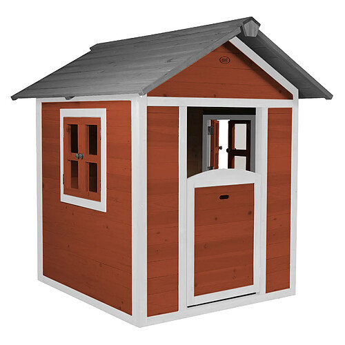 AXI Maison Enfant Beach Lodge en Rouge | Maison de Jeux en Bois FFC pour Les Enfants | Maisonnette / Cabane de Jeu pour Le Jardin