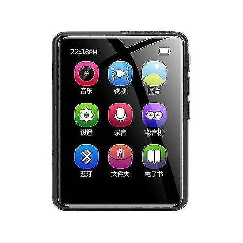 Universal Lecteur mp3 Zysd M6, lecteur Bluetooth MP4 32 Go 2,8 pouces écran tactile complet, H