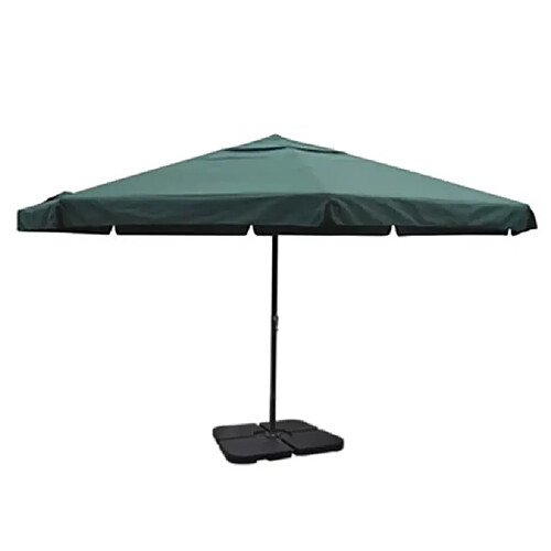 ComfortXL Parasol Vert En Aluminium Avec Base Mobile