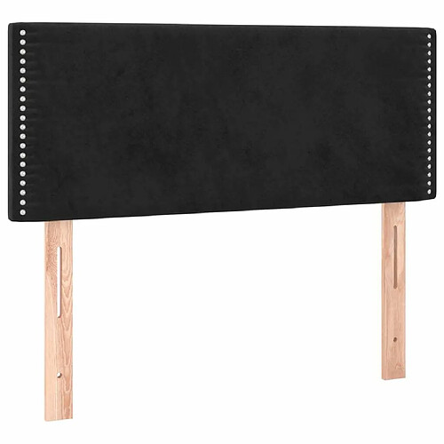 Maison Chic Tête de lit moderne pour chambre - Décoration de lit Noir 90x5x78/88 cm Velours -MN30745