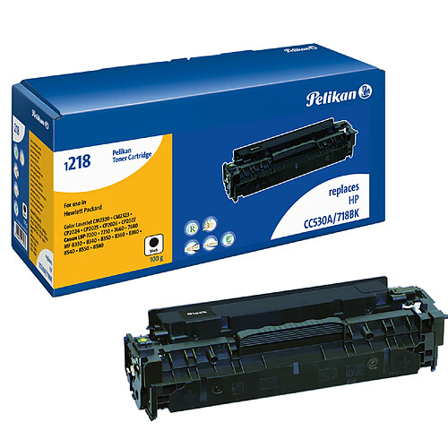 Pelikan Toner pour HP CP2025 (CC530A) & CANON (CRG 718) - Noir 3500 pages