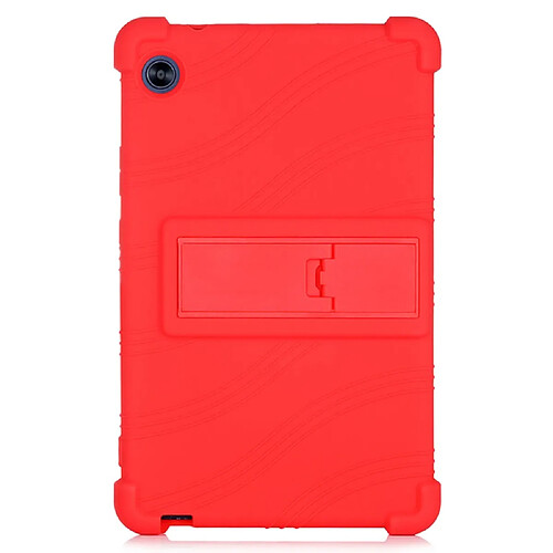 Coque en silicone avec béquille rouge pour votre Huawei MatePad T8