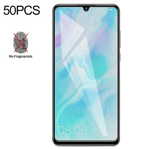 Wewoo Film de verre trempé de mat non-plein de 50 PCS pour Huawei P30 Litepas de paquet de vente au détail