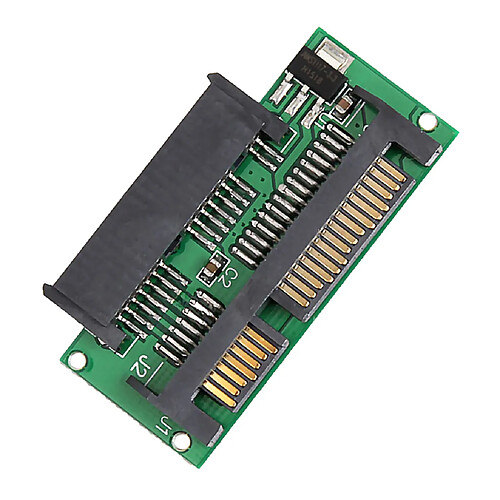 1.8 '' Micro Sata 16 Broches 7 + 7 + 2 Ssd 3v à 2.5 '' 22 Broches Sata 5v Adaptateur Carte Fiche