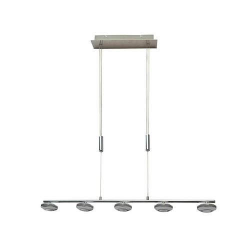 Luminaire Center Suspension LED Marley Alliage métallique Chrome