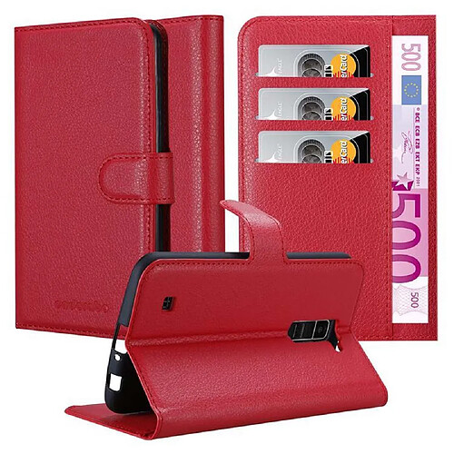 Cadorabo Coque LG K10 2016 Etui en Rouge