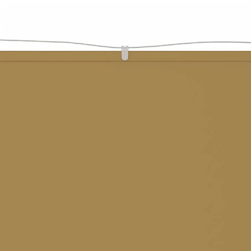 Maison Chic Auvent vertical de balcon | Store extérieur | Auvent solaire Beige 140x800 cm Tissu oxford -GKD24626