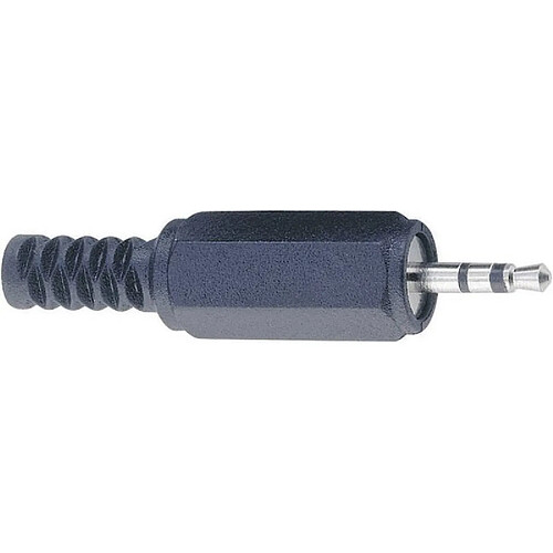 Jack 2.5 mm Fiche mâle droite BKL Electronic 1107002 Nombre de pôles: 3 stéréo noir 1 pc(s)