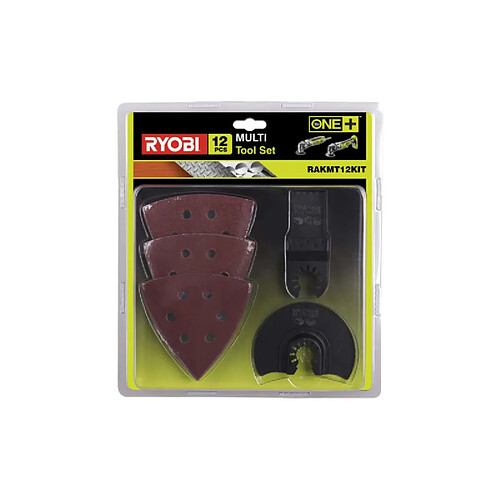 Kit de 12 accessoires RYOBI pour multitools - RAKMT12KIT