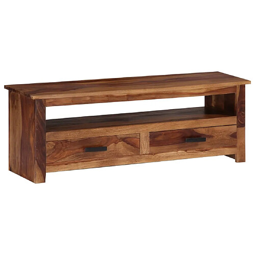 Maison Chic Meuble TV scandinave - Banc TV pour salon 118x30x40 cm Bois massif -MN41217