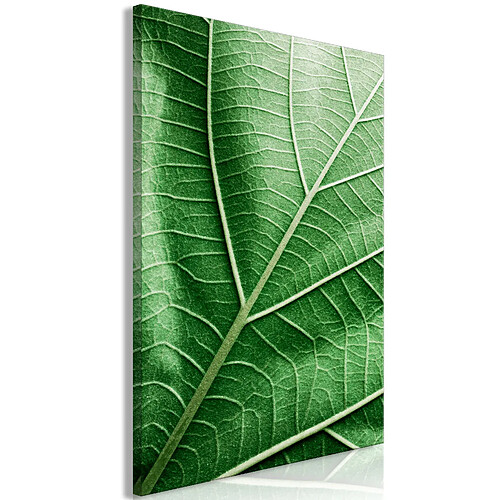 Artgeist Tableau - Malachite Leaf (1 Part) Vertical [20x30]