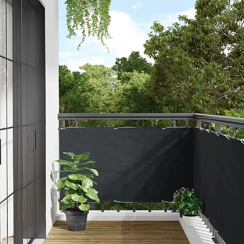 vidaXL Écran de balcon Anthracite 75x300 cm Tissu Oxford