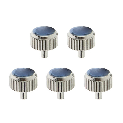 Tuyau long 5mm de bout plat en acier de pièces de rechange de montre 5PCS