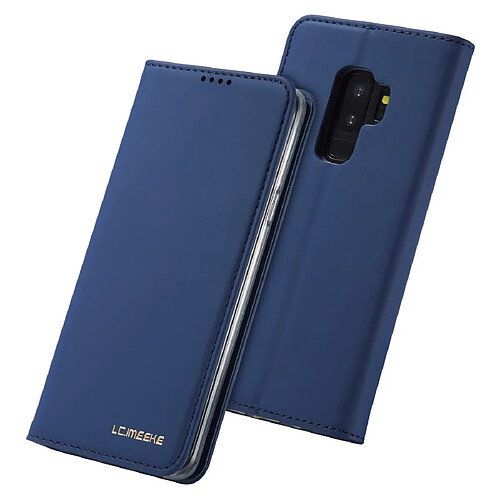 Wewoo Coque Pour Galaxy S9 LC.IMEEKE LC-002 Series Skin Feeling PU + TPU Housse en cuir à rabat avec support et fente carte et portefeuille bleu