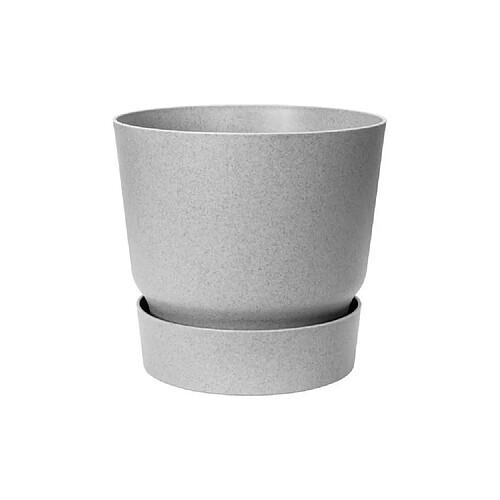 ELHO Pot de fleurs rond Greenville 25 - Extérieur - Ø 24,48 x H 23,31 cm - Gris béton vivant