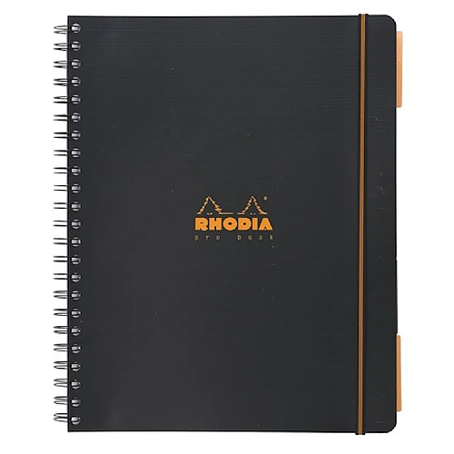 Cahier spirale probook Rhodiactive A4+ petit carreaux - 160 pages