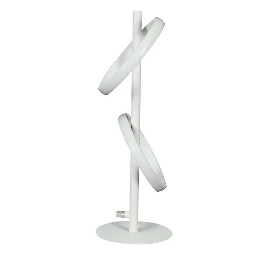 ZMH LED Table Lamp White Whonzimmer Modern Ring Rotatable Table Lamp