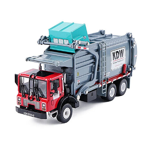 Universal Camion transporteur de déchets 1: 24 pour les amateurs de modèles Cadeaux de Noël pour les enfants |(Rouge)