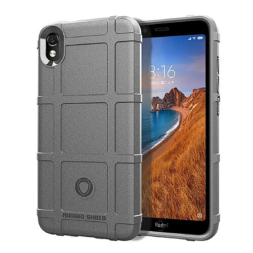 Wewoo Coque Souple Housse en silicone anti-choc pour Xiaomi Redmi 7A Gris