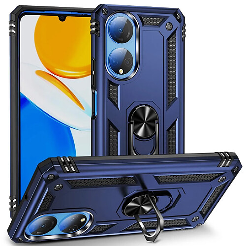 Coque en TPU anti-chocs avec béquille pour votre Honor X7 - bleu