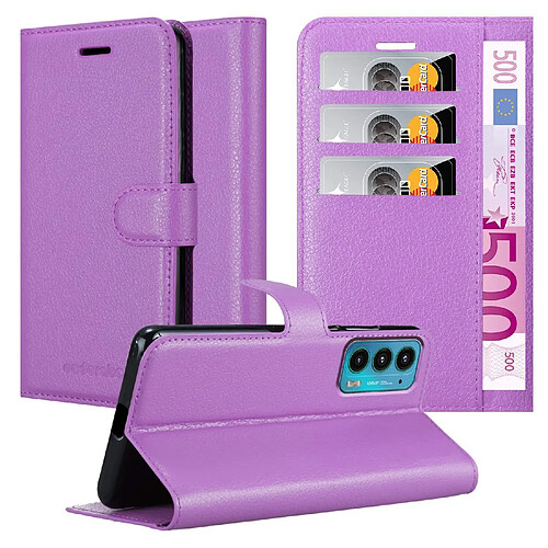 Cadorabo Coque Motorola EDGE 20 Etui en Violet