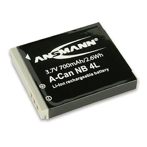 ANSMANN Batterie photo numerique type Canon NB-4L / NB-4LH Li-ion 3.7V 700mAh