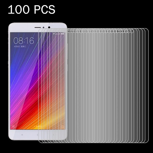 Wewoo Verre trempé 100 PCS pour Xiaomi 5s Plus 0.26mm 9H Surface Dureté 2.5D Antidéflagrant Film d'Écran