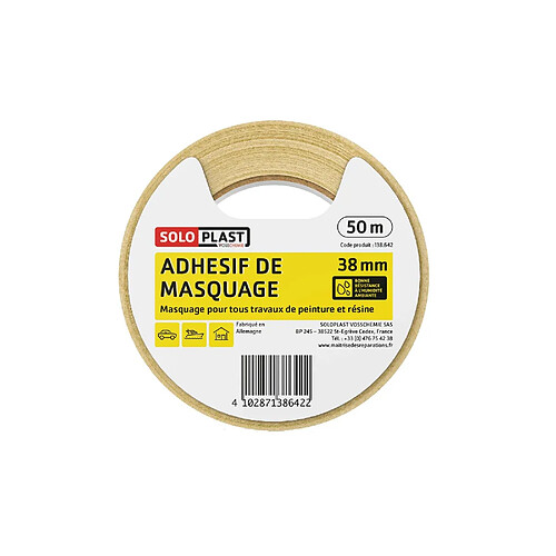 Adhésif de masquage Soloplast 38mm x 50m