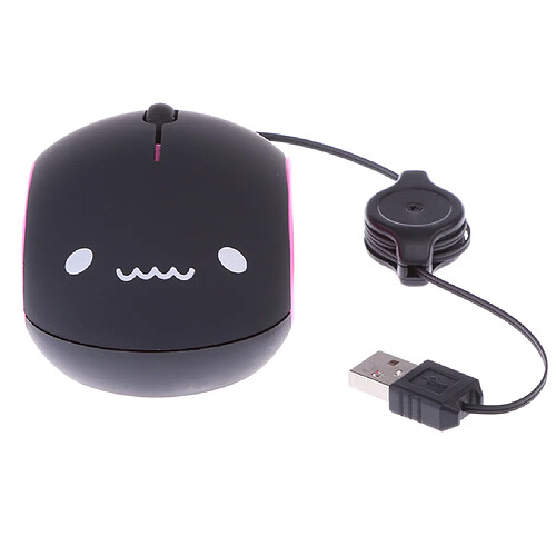 souris optique à molette USB rétractable 1000dpi pour pc portable 1