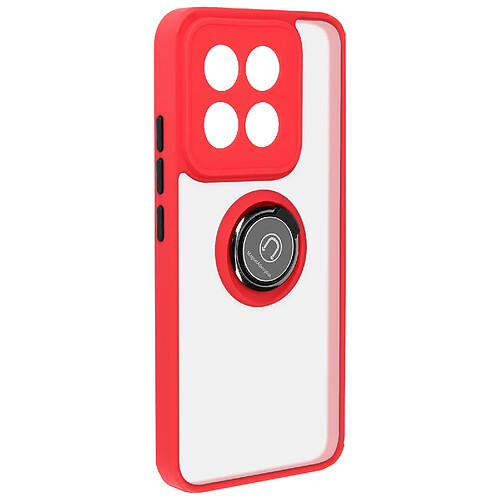 Avizar Coque pour Xiaomi 14 Bague Support Vidéo Rouge