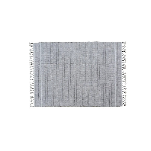 Alter Tapis moderne Alabama, style kilim, 100% coton, gris, 230x160cm