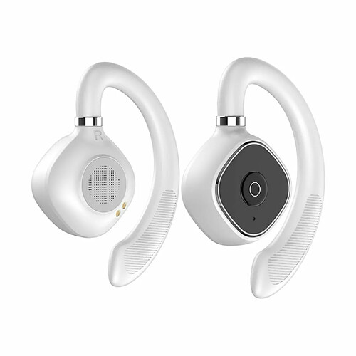 Écouteurs Sans Fil Bluetooth 5.3 Hi-Fi Stéréo Basse Oreille Ouverte Tws Écouteurs Casque De Jeu Antibruit Blanc