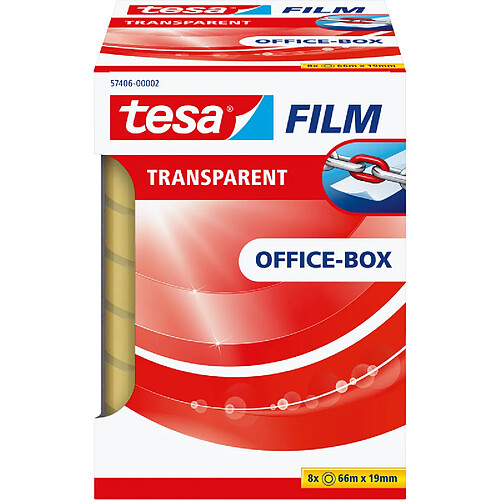 tesa Film Ruban adhésif, 19 mm x 66 m, transparent ()